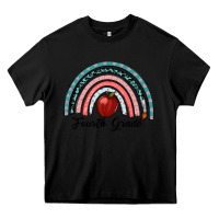 Black fourth grade rainbow Heavy Core Tee - RanaPortraitStore