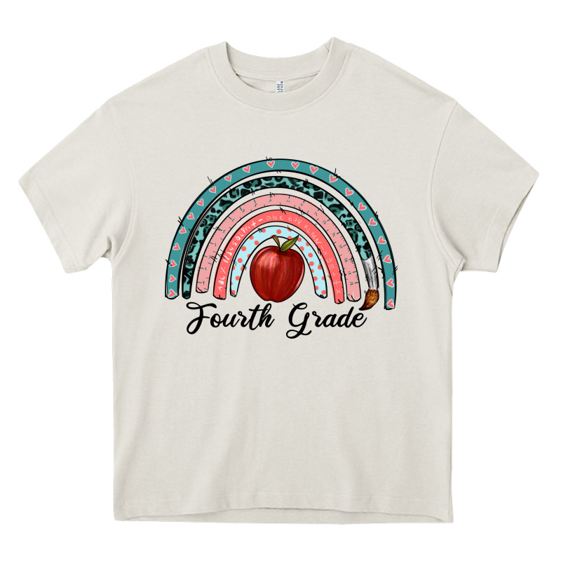 Fourth Grade Rainbow Heavy Core Tee by RanaPortraitStore | Teevron