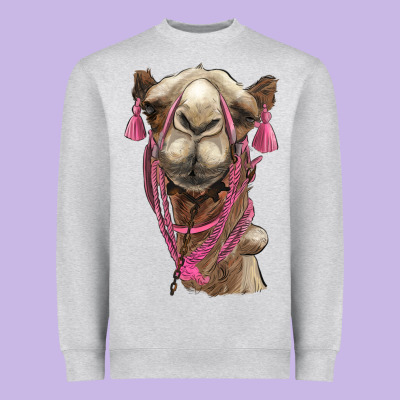 Camel Heavyweight Sweatshirt Designed By Barkaloodesign