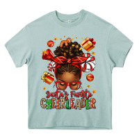 Arona santa's favorite cheerleader afro messy bun Heavy Core Tee - texasbilliewilder