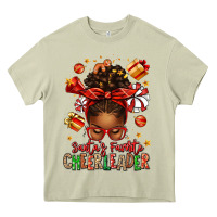 Mossy santa's favorite cheerleader afro messy bun Heavy Core Tee - texasbilliewilder