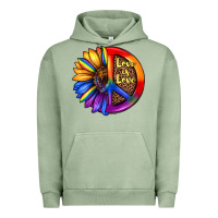 Pigment Oil Green love is love Urban Hoodie - JahusDesignShop