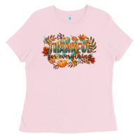 Bubblegum Pink thankful for everything Ladies Tee - CowGirlArtShop