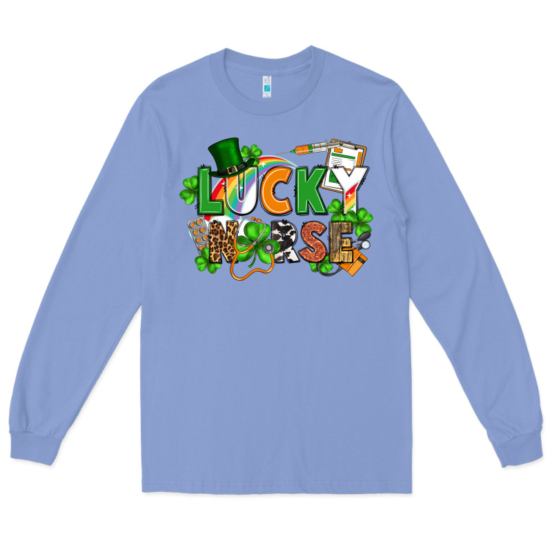 Lucky Nurse St. Patrick's Day Long Sleeve Tee by FaDigitalArtStudio | Teevron