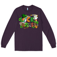 Plum lucky nurse St. Patrick's Day Long Sleeve Tee - FaDigitalArtStudio