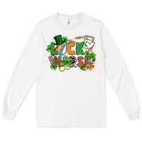 White lucky nurse St. Patrick's Day Long Sleeve Tee - FaDigitalArtStudio