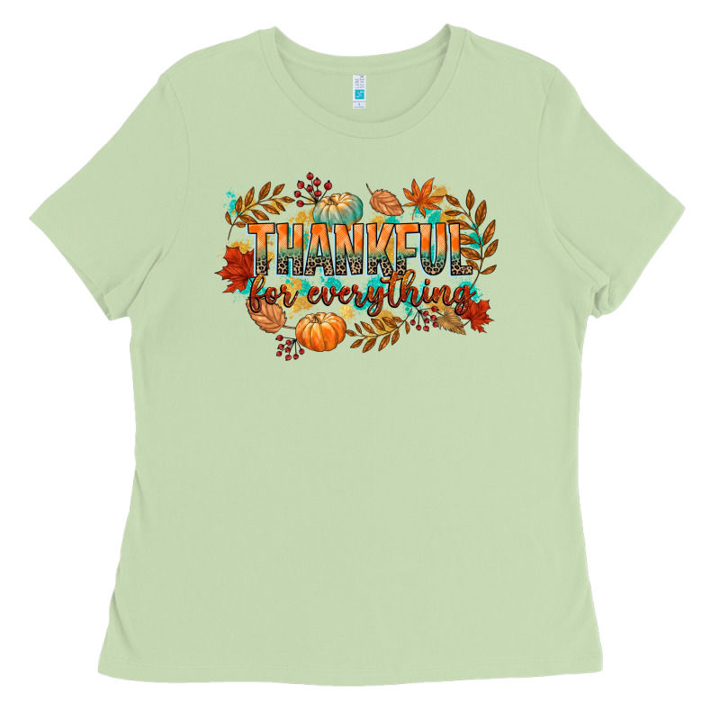 Thankful For Everything Ladies Tee by CowGirlArtShop | Teevron