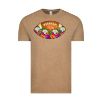 Vintage Coffee American Football Floral Vintage Tee - CowCowDesign