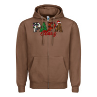 Chestnut papa claus Zipper Hoodie - BarkalooDesign