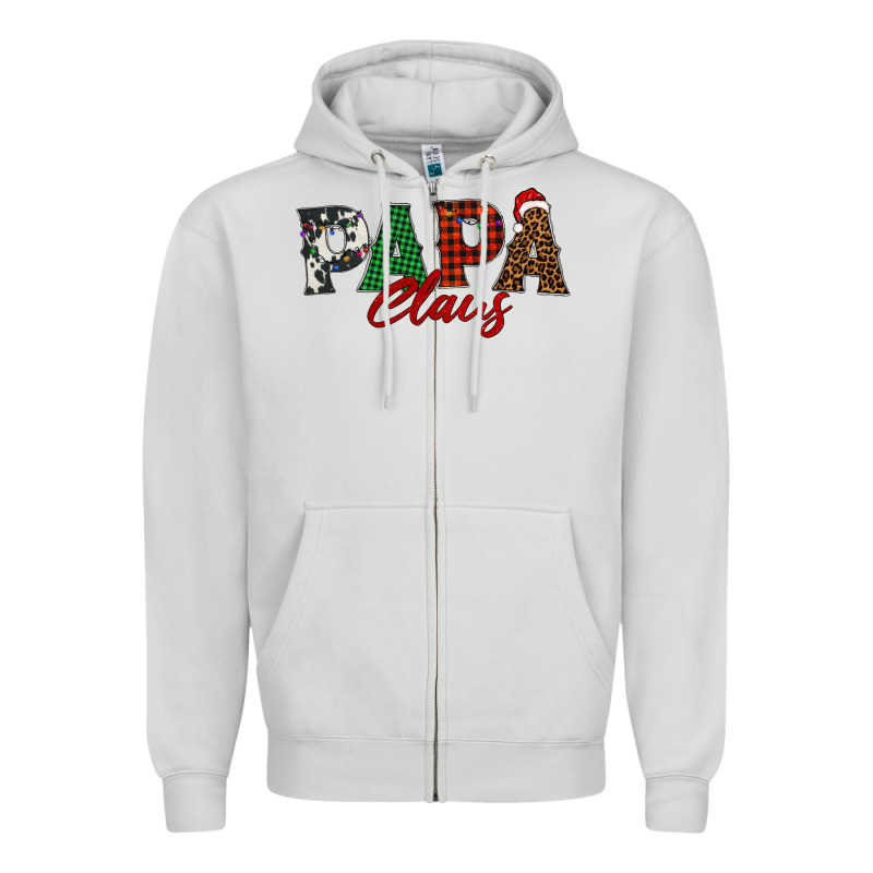 Papa Claus Zipper Hoodie by BarkalooDesign | Teevron