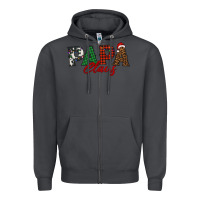 Smoke papa claus Zipper Hoodie - BarkalooDesign
