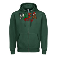 Sports Green papa claus Zipper Hoodie - BarkalooDesign