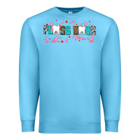 Ocean Blue floss boss Premium Sweatshirt - AdoDesignShop