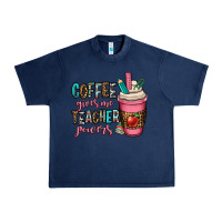 Navy coffee gives me teacher powers Urban Heavy Tee - OliviaCreatesArt