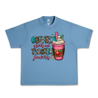 Pebble Blue coffee gives me teacher powers Urban Heavy Tee - OliviaCreatesArt