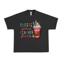 Pigment Black coffee gives me teacher powers Urban Heavy Tee - OliviaCreatesArt