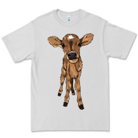 Dove Grey Baby cow Premium Tee - HowdyJamesFarm