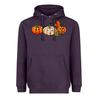 Plum pumpkins face Heavyweight Hoodie - AdoDesignShop