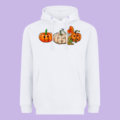 Pumpkins Face Heavyweight Hoodie Designed By Adodesignshop