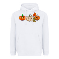 White pumpkins face Heavyweight Hoodie - AdoDesignShop