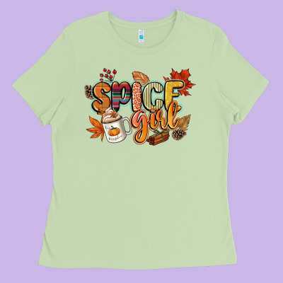 Spice Girl Ladies Tee Designed By Cowgirlartshop