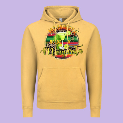 Mamacita Needs A Margarita Mother's Day Vintage Hoodie Designed By Fadigitalartstudio