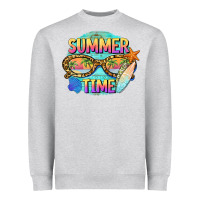Heather Grey summer time sunset glasses Heavyweight Sweatshirt - BarkalooDesign