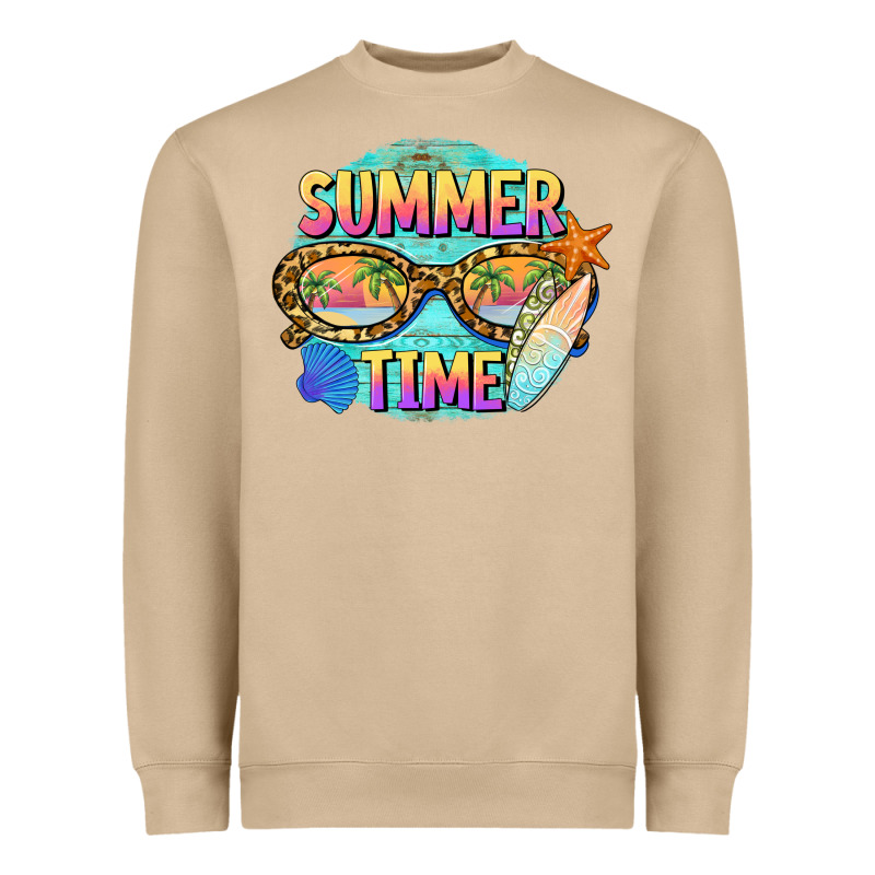 Summer Time Sunset Glasses Heavyweight Sweatshirt by BarkalooDesign | Teevron