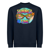 Navy summer time sunset glasses Heavyweight Sweatshirt - BarkalooDesign