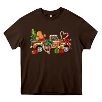 Chocolate Brown gingerbread truck Heavy Core Tee - texasbilliewilder