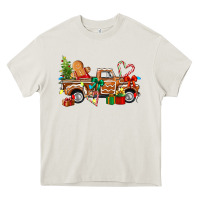 Cream gingerbread truck Heavy Core Tee - texasbilliewilder