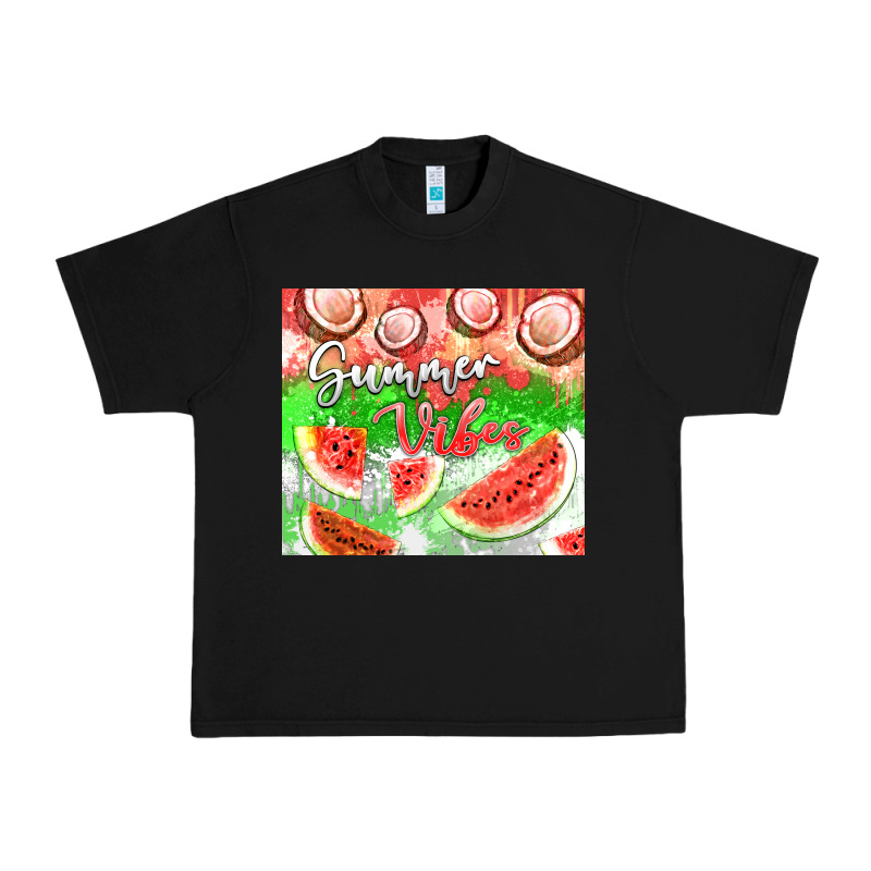 Watermelon And Coconut Summer 20oz Skinny Tumbler Urban Heavy Tee by FaDigitalArtStudio | Teevron