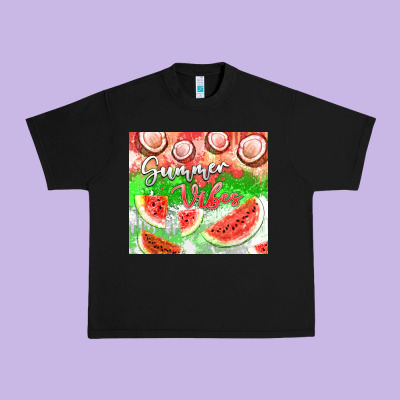 Watermelon And Coconut Summer 20oz Skinny Tumbler Urban Heavy Tee Designed By Fadigitalartstudio