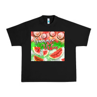 Black Watermelon and coconut summer 20oz skinny tumbler Urban Heavy Tee - FaDigitalArtStudio