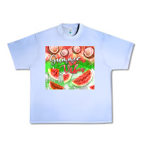 Grape Ice Watermelon and coconut summer 20oz skinny tumbler Urban Heavy Tee - FaDigitalArtStudio