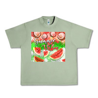 Oil Green Watermelon and coconut summer 20oz skinny tumbler Urban Heavy Tee - FaDigitalArtStudio
