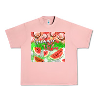 Salmon Watermelon and coconut summer 20oz skinny tumbler Urban Heavy Tee - FaDigitalArtStudio