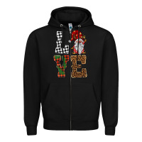 Black love gnomes Zipper Hoodie - BarkalooDesign