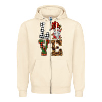 Sandshell love gnomes Zipper Hoodie - BarkalooDesign