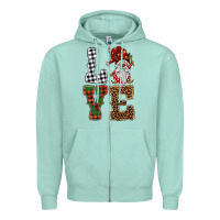Seafoam love gnomes Zipper Hoodie - BarkalooDesign