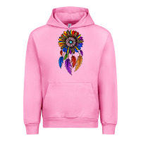 Fuchsia Pink pride sunflower dreamcatcher Urban Hoodie - JahusDesignShop