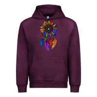 Mauve Wine pride sunflower dreamcatcher Urban Hoodie - JahusDesignShop