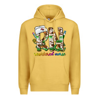 Antique Gold rn registered nurse Premium Hoodie - CowhideDigitalArt