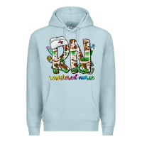 Blue Mist rn registered nurse Premium Hoodie - CowhideDigitalArt