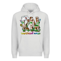Dove Grey rn registered nurse Premium Hoodie - CowhideDigitalArt