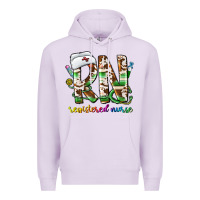 Lilac rn registered nurse Premium Hoodie - CowhideDigitalArt