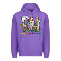 Purple rn registered nurse Premium Hoodie - CowhideDigitalArt