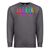 Charcoal Heather fight cancer in all colors Premium Sweatshirt - AdoDesignShop