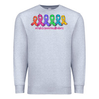 Heather Grey fight cancer in all colors Premium Sweatshirt - AdoDesignShop