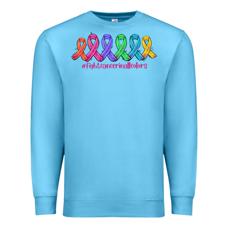 Fight Cancer In All Colors Premium Sweatshirt by AdoDesignShop | Teevron